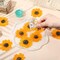 24 Pcs Dried Pressed Flowers for Resin Real Natural Sunflower Petals for Jewelry Candle Soap Making DIY Art Craft Scrapbooking Supplies(Yellow)
